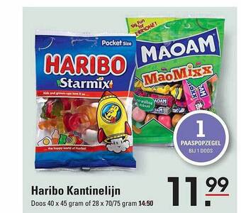 Sligro Haribo kantinelijn aanbieding