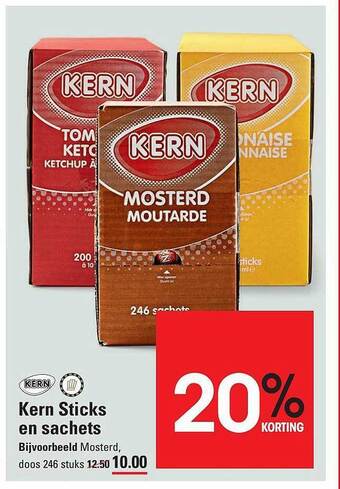 Sligro Kern sticks en sachets aanbieding