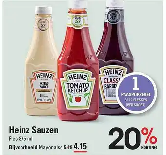 Sligro Heinz sauzen aanbieding