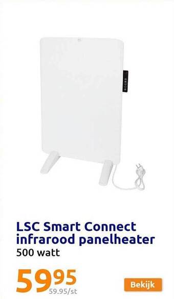 Action Lsc smart connect infrarood panelheater aanbieding