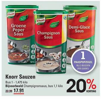 Sligro Knorr sauzen aanbieding