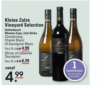 Sligro Kleine zalze vineyard selection aanbieding