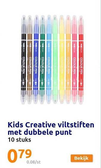 Kids creative viltstiften met dubbele punt