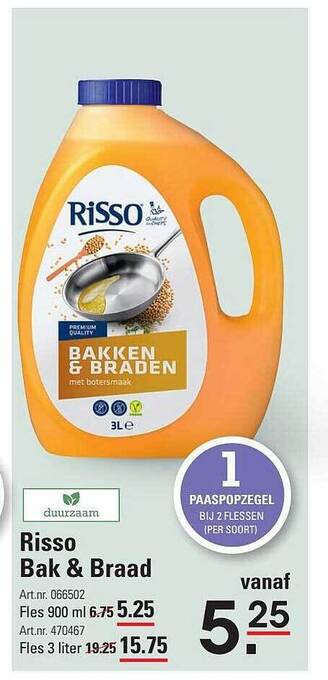 Sligro Risso bak & braad aanbieding