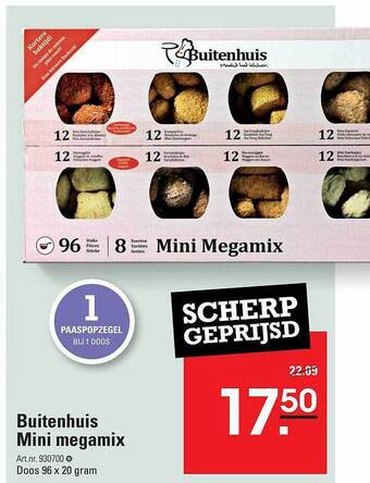 Sligro Buitenhuis mini megamix aanbieding