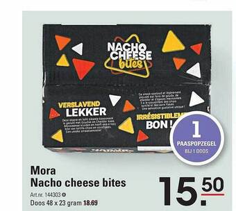 Sligro Mora nacho cheese bites aanbieding