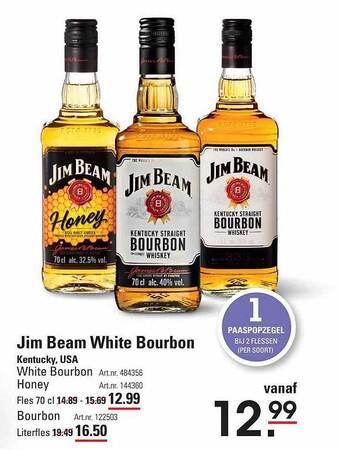 Sligro Jim beam white bourbon aanbieding