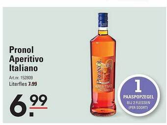 Sligro Pronol aperitivo italiano aanbieding