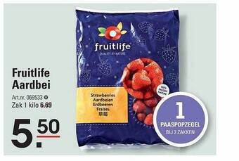 Sligro Fruitlife aardbei aanbieding