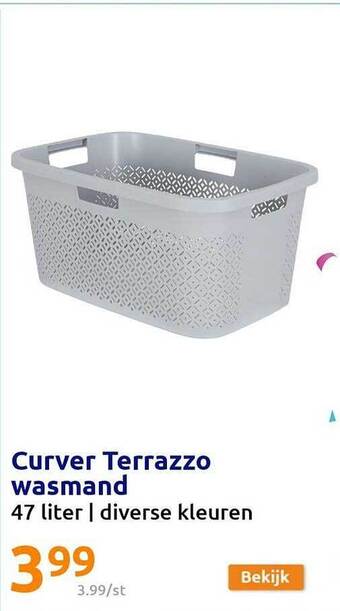 Action Curver terrazzo wasmand aanbieding