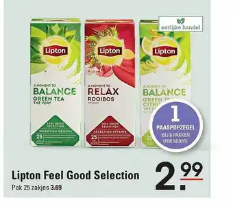 Sligro Lipton feel good selection aanbieding