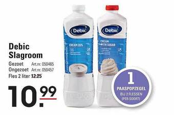 Sligro Debic slagroom aanbieding