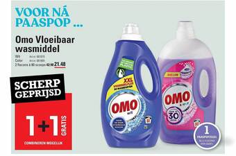 Sligro Omo vloeibaar wasmiddel aanbieding