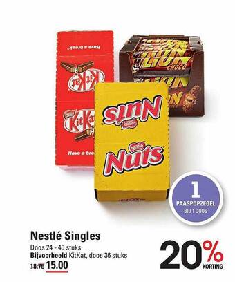 Sligro Nestlé singles aanbieding