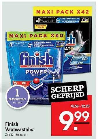 Sligro Finish vaatwastabs aanbieding