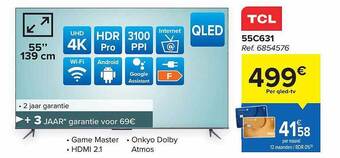 Carrefour Tcl qledtv aanbieding
