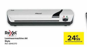 Carrefour Lamineermachine a4 style aanbieding