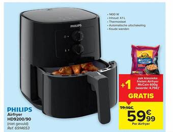 Carrefour Philips airfryer aanbieding