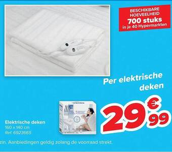 Carrefour Elektrische deken aanbieding