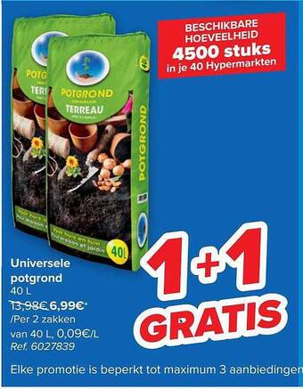 Carrefour Universele potgrond aanbieding