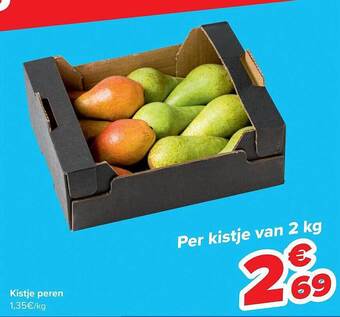 Carrefour Kistje peren aanbieding