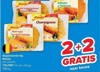 Carrefour Gepaneerde kip maïski aanbieding