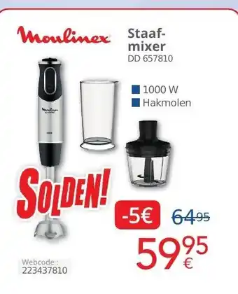 Eldi Moulinex staff- mixer DD 657810 webcode: 223437810 aanbieding