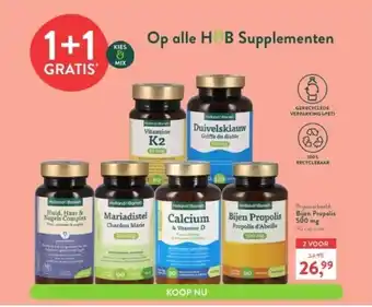 Holland & Barrett Bijen propolis 500 mg 90 capsules aanbieding