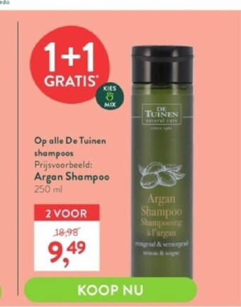 Holland & Barrett Argan shampoo 250 ml aanbieding