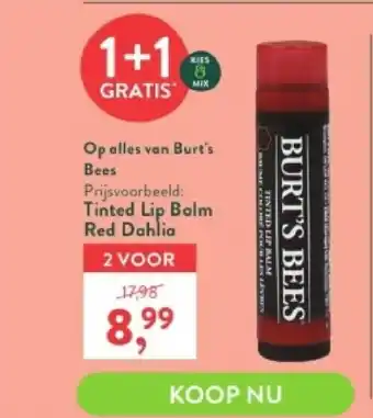Tinted lip balm red dahlia