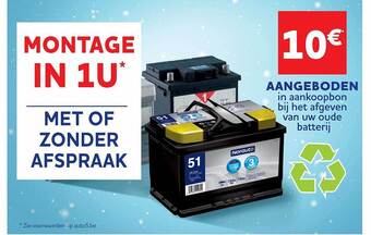 Auto5 Montage in 1u met of zonder afspraak aanbieding