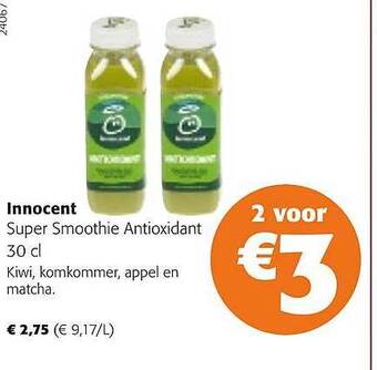 Colruyt Innocent super smoothie antioxidant aanbieding