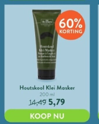 Houtskool klei masker 200 ml