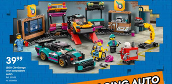 Lego city garage voor aanpasbare auto’s