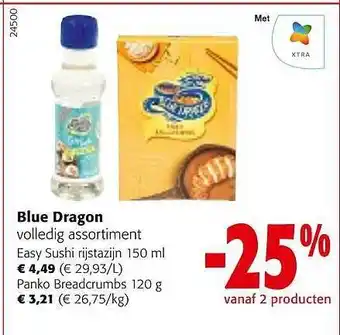 Blue dragon easy sushi rijstazijn, panko breadcrumbs