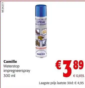 Colruyt Camille waterstop impregneerspray aanbieding