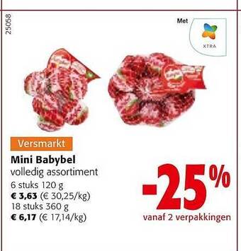 Colruyt Mini babybel aanbieding