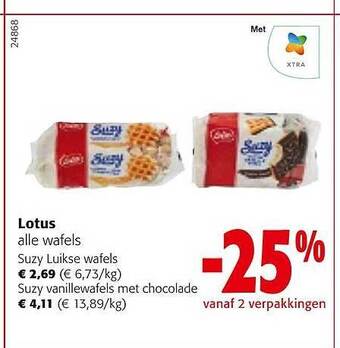 Colruyt Lotus wafels aanbieding