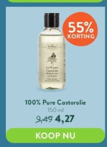 Holland & Barrett 100% pure castorolie 150 ml aanbieding