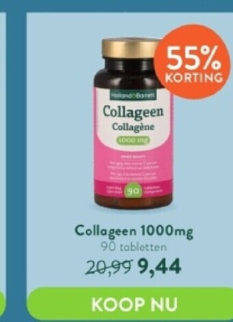 Holland & Barrett Collageen 1000mg 90 tabletten aanbieding