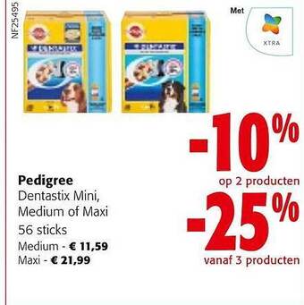 Colruyt Pedigree dentastix mini aanbieding