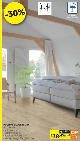 Zelfbouwmarkt PVC/LVT Vloer Rigid Dikte 4.5mm aanbieding
