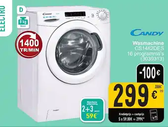 Cora Candy Wasmachine CS1482DES aanbieding