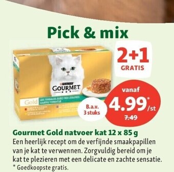 Maxi Zoo Gourmet gold natvoer kat 12 x 85 g aanbieding