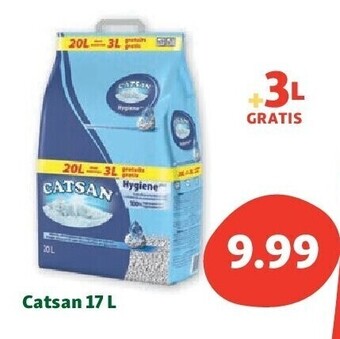 Maxi Zoo Catsan 17 l aanbieding