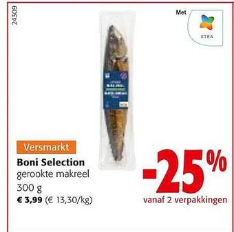 Colruyt Boni selection gerookte makreel aanbieding