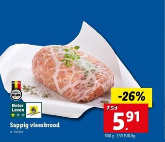 Lidl Sappig vleesbrood nr. 7400406 aanbieding