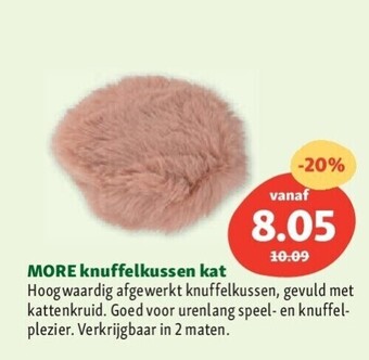 Maxi Zoo More knuffelkussen kat aanbieding