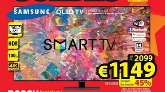 ElectroStock Samsung qled tv aanbieding