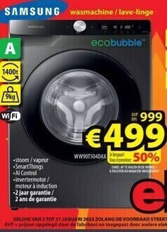 ElectroStock Samsung wasmachine / lave-linge aanbieding